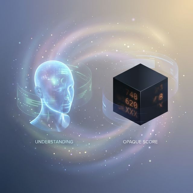 투명한 진단과 불투명한 신용 평가